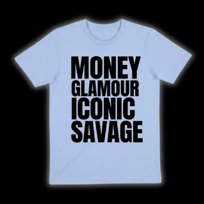 Polera Big Letters Animal Print